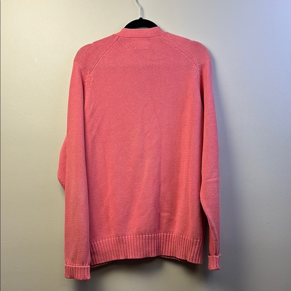 Vintage Polo by Ralph Lauren Pink Cardigan Sweater Classic Knit - Picture 5 of 6
